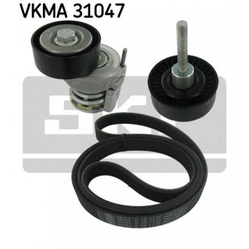 VKMA 31047 SKF Комплект доріжкового ремня (ролик, ремінь)